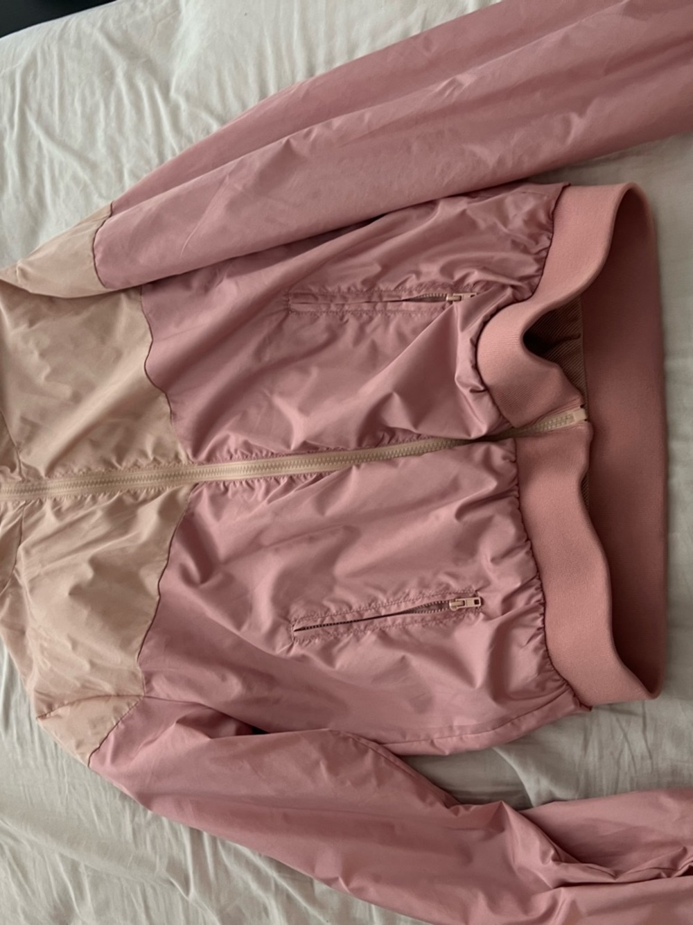 Forever 21 Two-Tone Pink Bomber Jacket